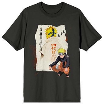 Men's Naruto Shippuden Torn Paper Short Sleeve Graphic Tee
