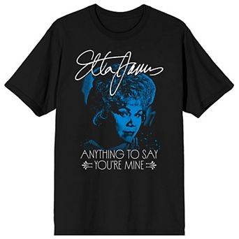 Men's Etta James Blue Tone Short Sleeve Graphic Tee