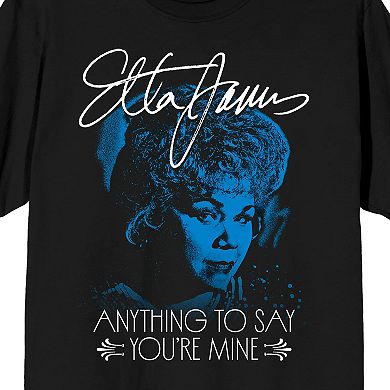Men's Etta James Blue Tone Short Sleeve Graphic Tee
