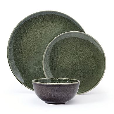 Food Network Moss 12-Piece Dinnerware Set