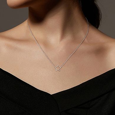 Love This Life Sterling Silver Sideways Cross Necklace