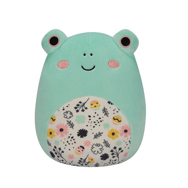 Squishmallows Fritz-Light Green Frog with Floral Easter Print