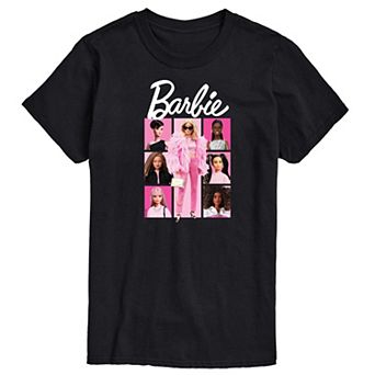 Big & Tall Barbie® Pink Grid Graphic Tee