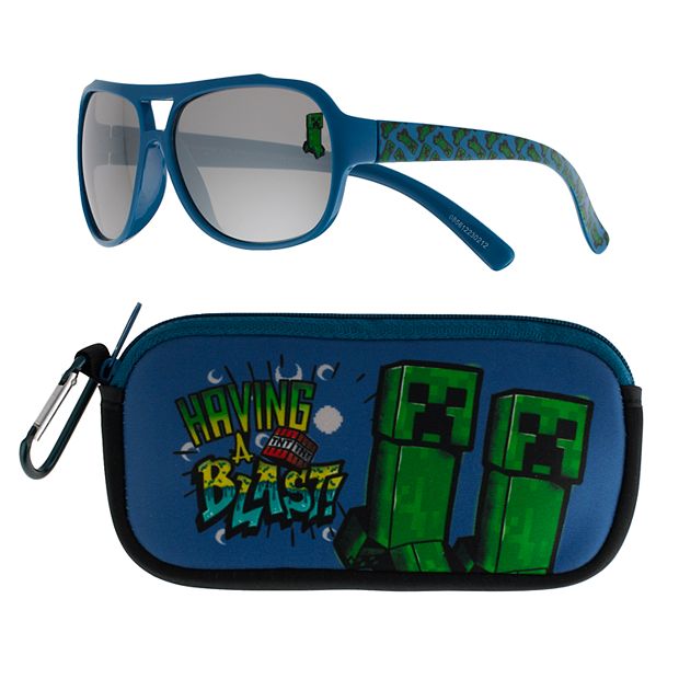 Boys Minecraft Sunglasses Case Set