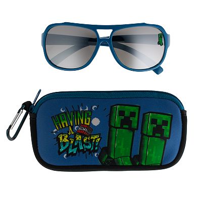Boys' Minecraft Sunglasses & Case Set