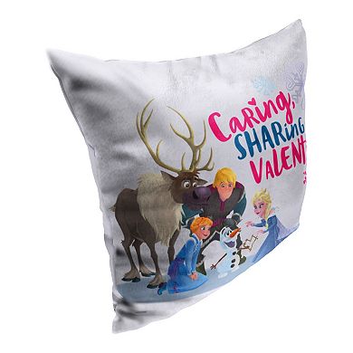 Disney's Frozen Sharing Caring Valentine Throw Pillow
