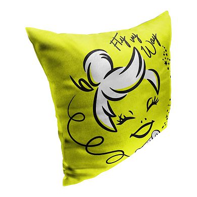 Disney's 100 Years Celebration Peter Pan Tinkerbell Fly My Way Throw Pillow