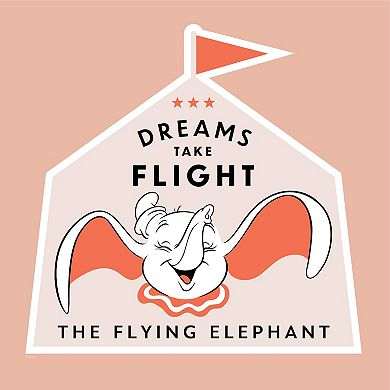 Disney's Dumbo Dreams Take Flight Throw Pillow