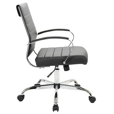 LeisureMod Benmar Leather Office Chair