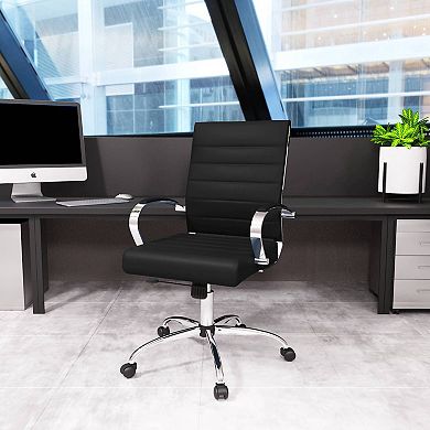 LeisureMod Benmar Leather Office Chair