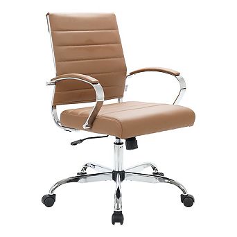 LeisureMod Benmar Leather Office Chair