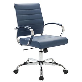 LeisureMod Benmar Leather Office Chair