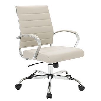LeisureMod Benmar Leather Office Chair