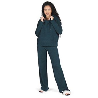 Women's Soft Touch Cozy Knit Drawstring Long Sleeve Hoodie