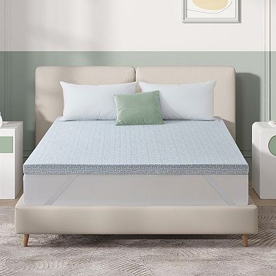Unikome 3 Inch Gel Memory Foam Mattress Topper for Pressure Relief, Premium Soft Sleep Bed Topper