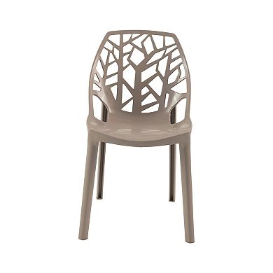 LeisureMod Modern Cornelia Dining Chair, Set of 2