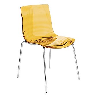 LeisureMod Astor Water Ripple Design Dining Chair