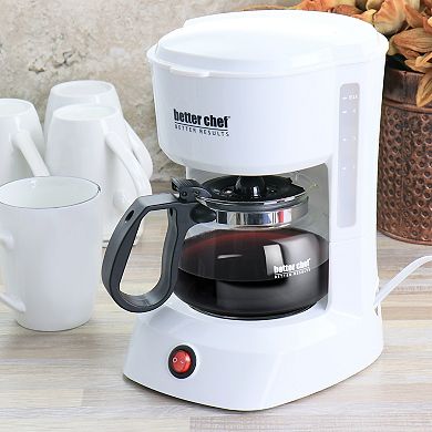 Better Chef 4 Cup Compact Coffee Maker with Removable Filter Basket