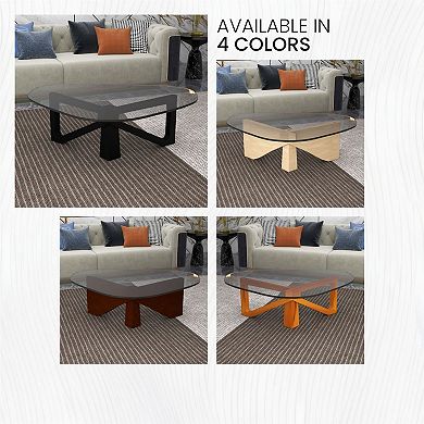 LeisureMod Imperial Triangle Coffee Table