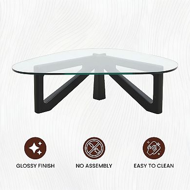 LeisureMod Imperial Triangle Coffee Table