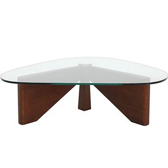LeisureMod Imperial Triangle Coffee Table