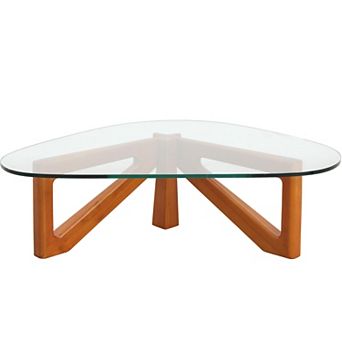 LeisureMod Imperial Triangle Coffee Table