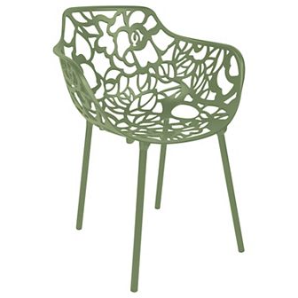 LeisureMod Modern Devon Aluminum Armchair