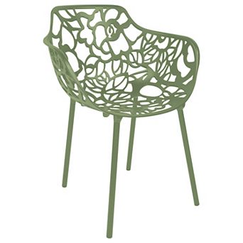 LeisureMod Modern Devon Aluminum Armchair
