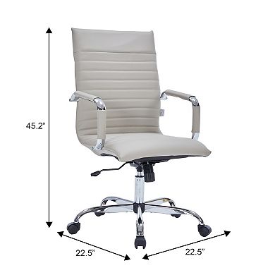 LeisureMod Harris High-Back Office Chair