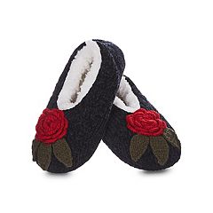 London Fog Lilly Women's Fuzzy Slippers