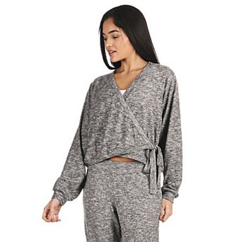 Women's Ultra-Soft Lightweight Hacci Short Wrap Top