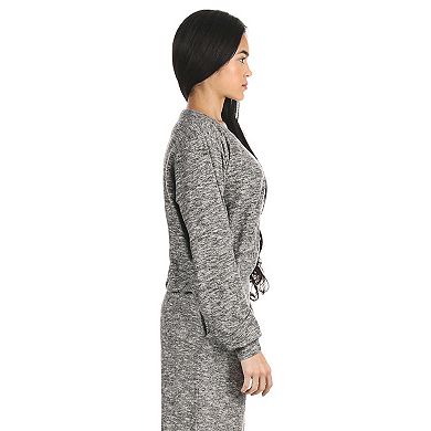 Women's Ultra-Soft Lightweight Hacci Short Wrap Top