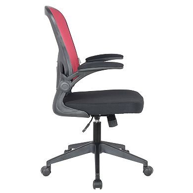 LeisureMod Newton Mesh Office Chair, Adjustable Height and Smooth Swivel for Work and Home Offices