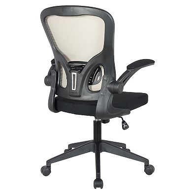 LeisureMod Newton Mesh Office Chair, Adjustable Height and Smooth Swivel for Work and Home Offices