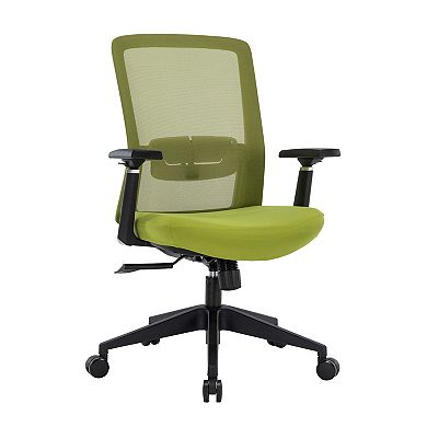 LeisureMod Ingram Modern  Office Task Chair with adjustable armrests