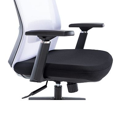 LeisureMod Ingram Modern  Office Task Chair with adjustable armrests