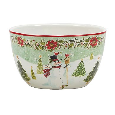 Certified International Set of 4 Joy of Christmas Ice Cream Bowls