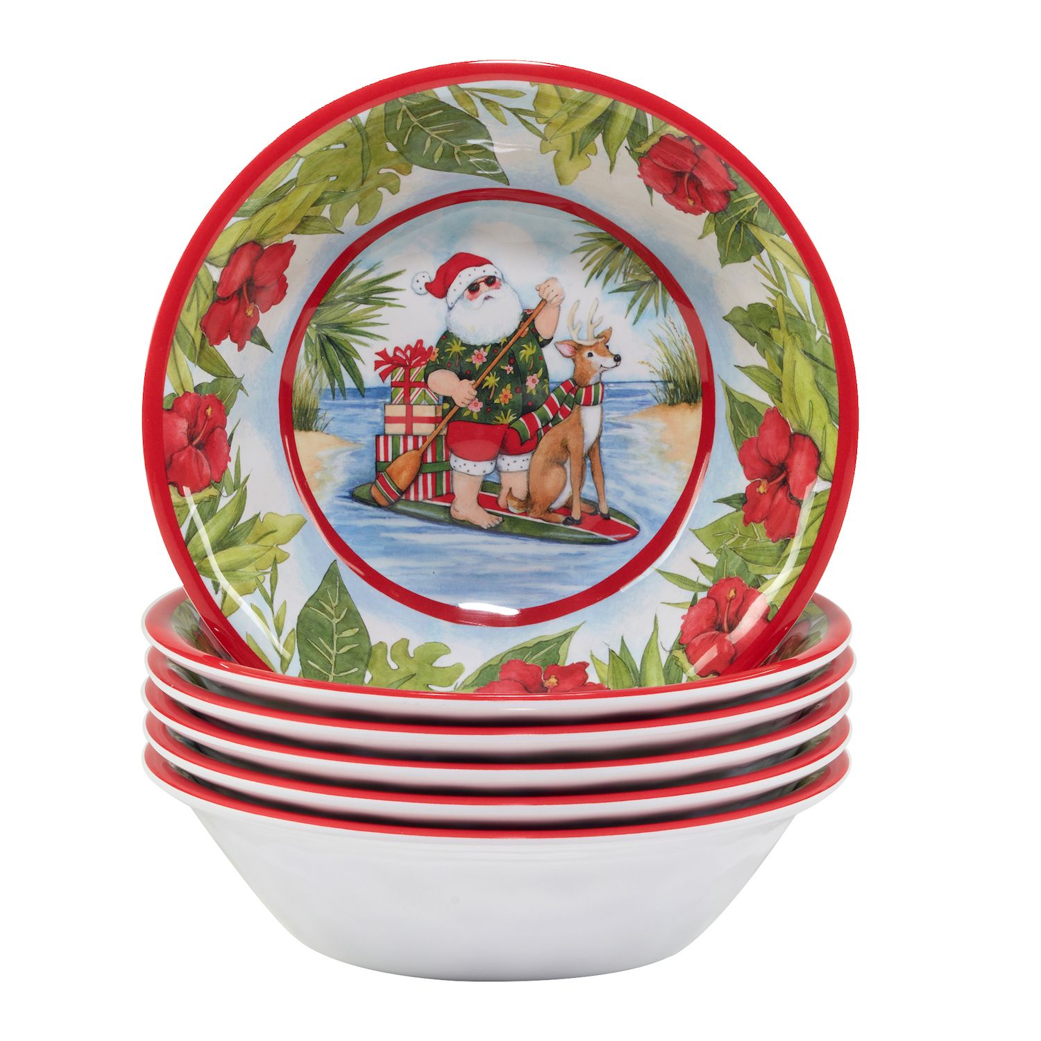 Certified International Christmas Story Set of 4 Soup Bowls