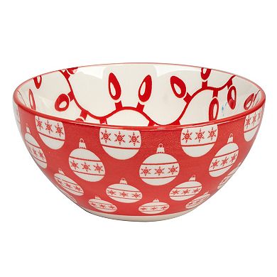 Certified International Set of 6 Peppermint Candy All Purpose 13 oz. Bowls