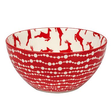 Certified International Set of 6 Peppermint Candy All Purpose Bowls