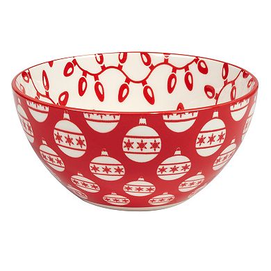 Certified International Set of 6 Peppermint Candy All Purpose 30 oz. Bowls