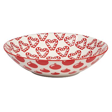 Certified International Set of 6 Peppermint Candy Soup/Pasta Bowls