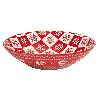 Certified International Set of 6 Peppermint Candy Soup/Pasta Bowls
