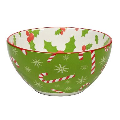 Certified International Set of 6 Holiday Fun All Purpose Bowls