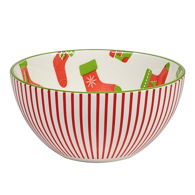 Certified International Set of 6 Holiday Fun All Purpose Bowls