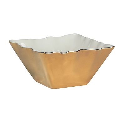 Certified International Set of 4 Gold Coast Square Snack Bowls