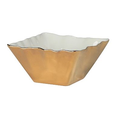 Certified International Set of 4 Gold Coast Square Snack Bowls