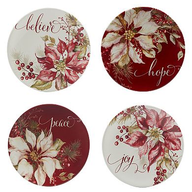 Certified International 16-Piece Winter's Joy Dinnerware Set