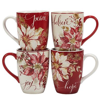 Certified International 16-Piece Winter's Joy Dinnerware Set