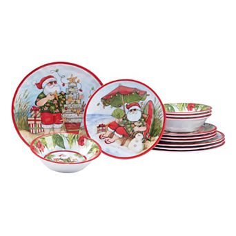 Certified International 12 pc Santa's Wish Dinnerware Set